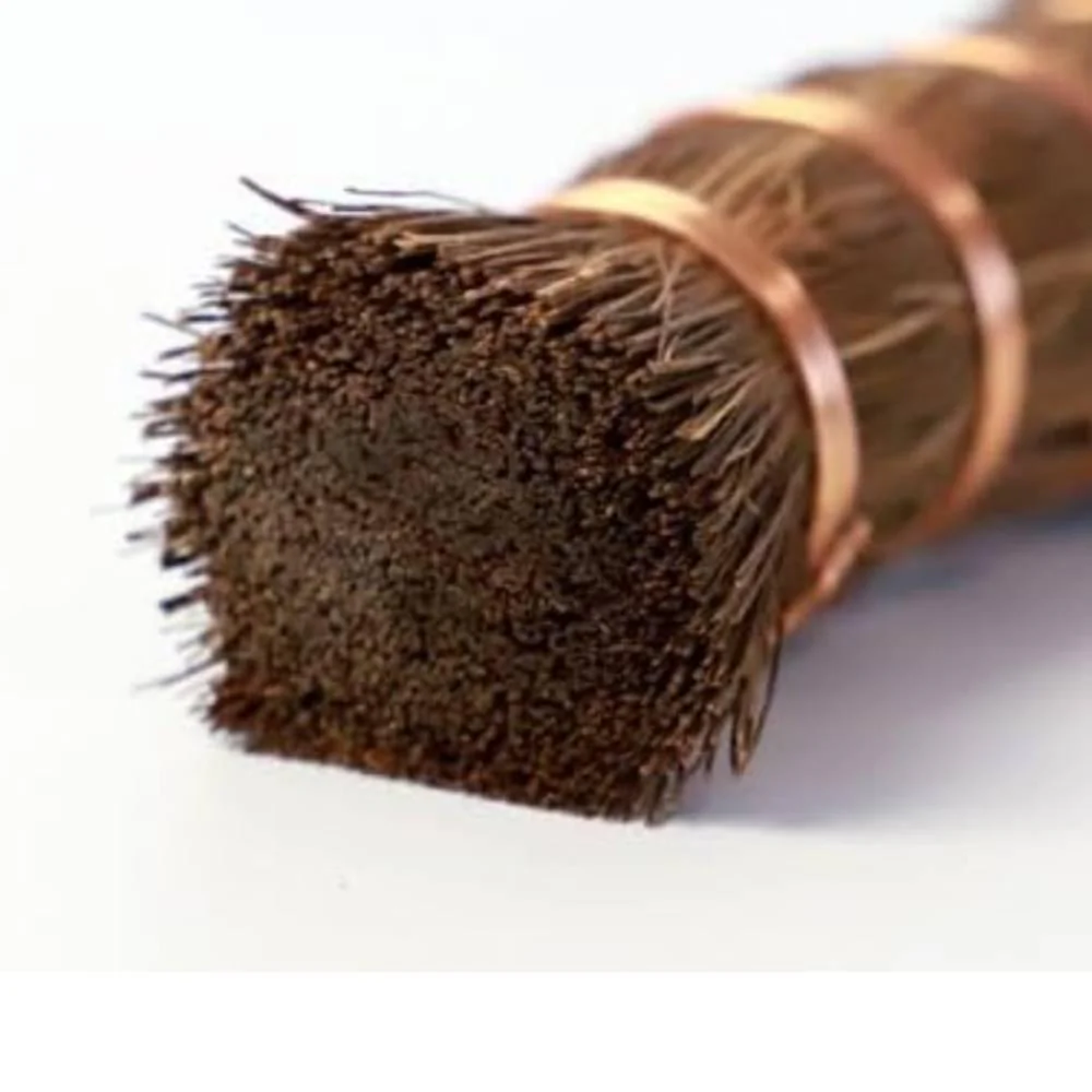 Handmade Biodegradable Palm Fiber Dish Scrubber 14cm - Image 4