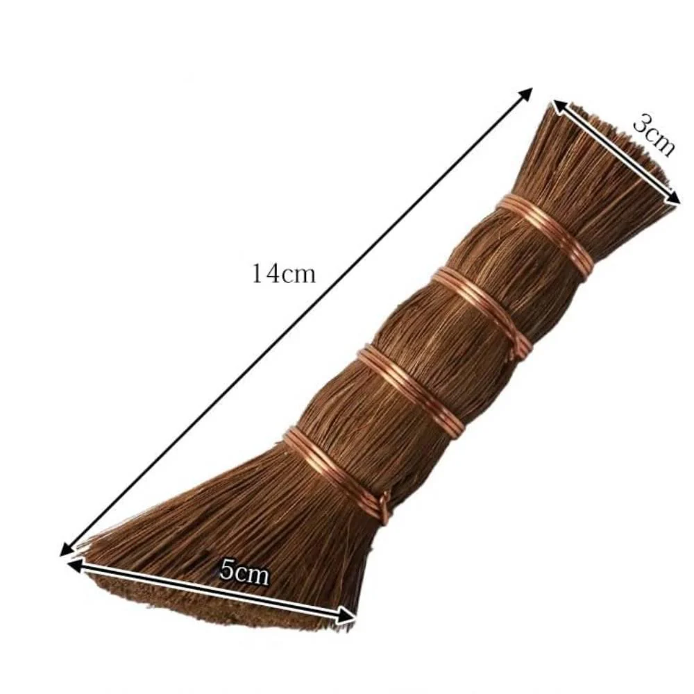 Handmade Biodegradable Palm Fiber Dish Scrubber 14cm - Image 5