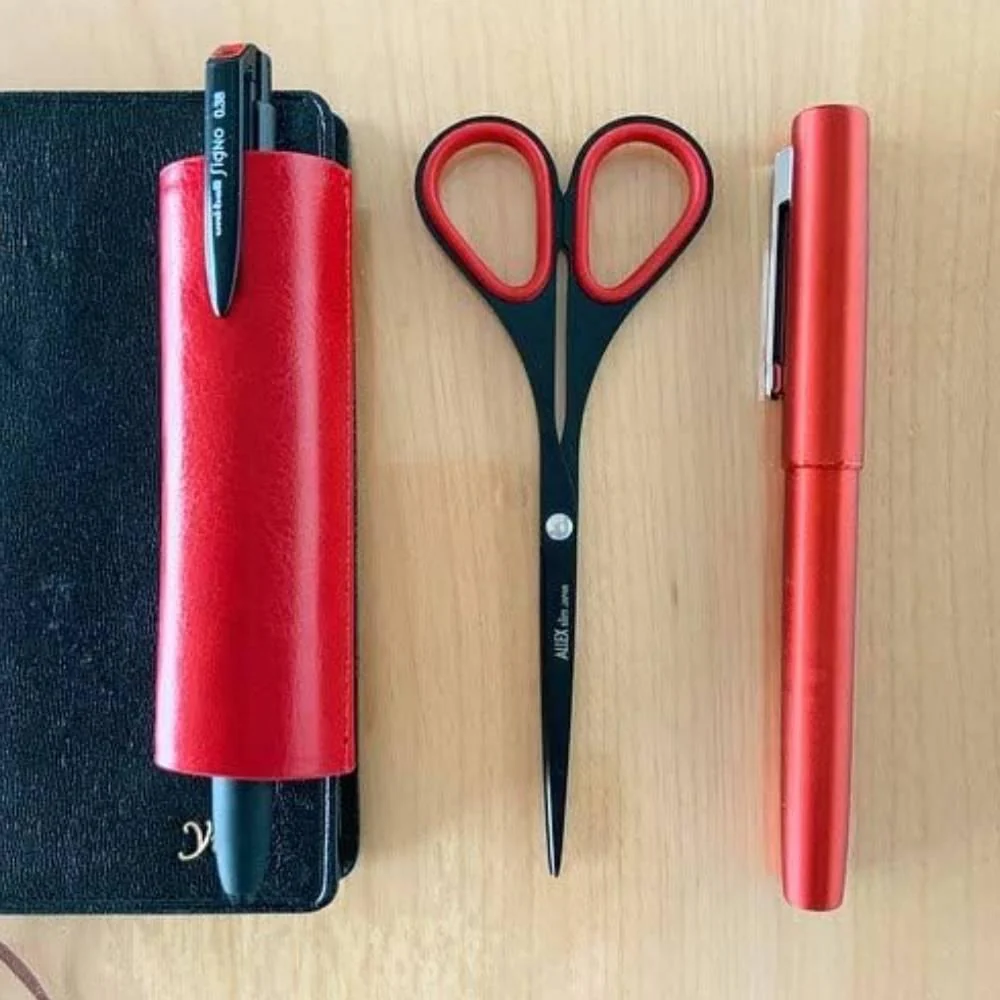 Hayashi Cutlery Allex Fluorite Coated Scissors Red 11164R - Image 5