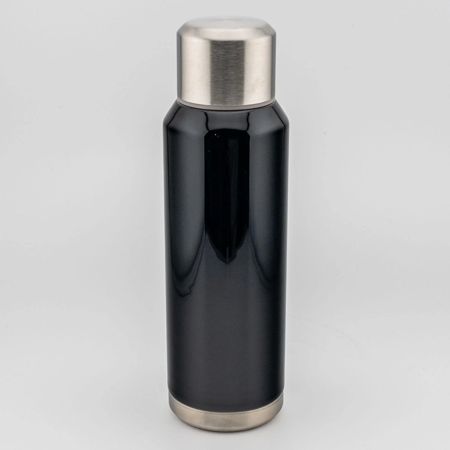 Isuke Reusable Slim Stylish Steel Water Bottle Black Lacquer 300ml - Image 3