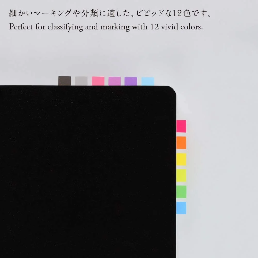 Nitto Stalogy Thin Sticky Notes 12 Colors S3010 - Image 4