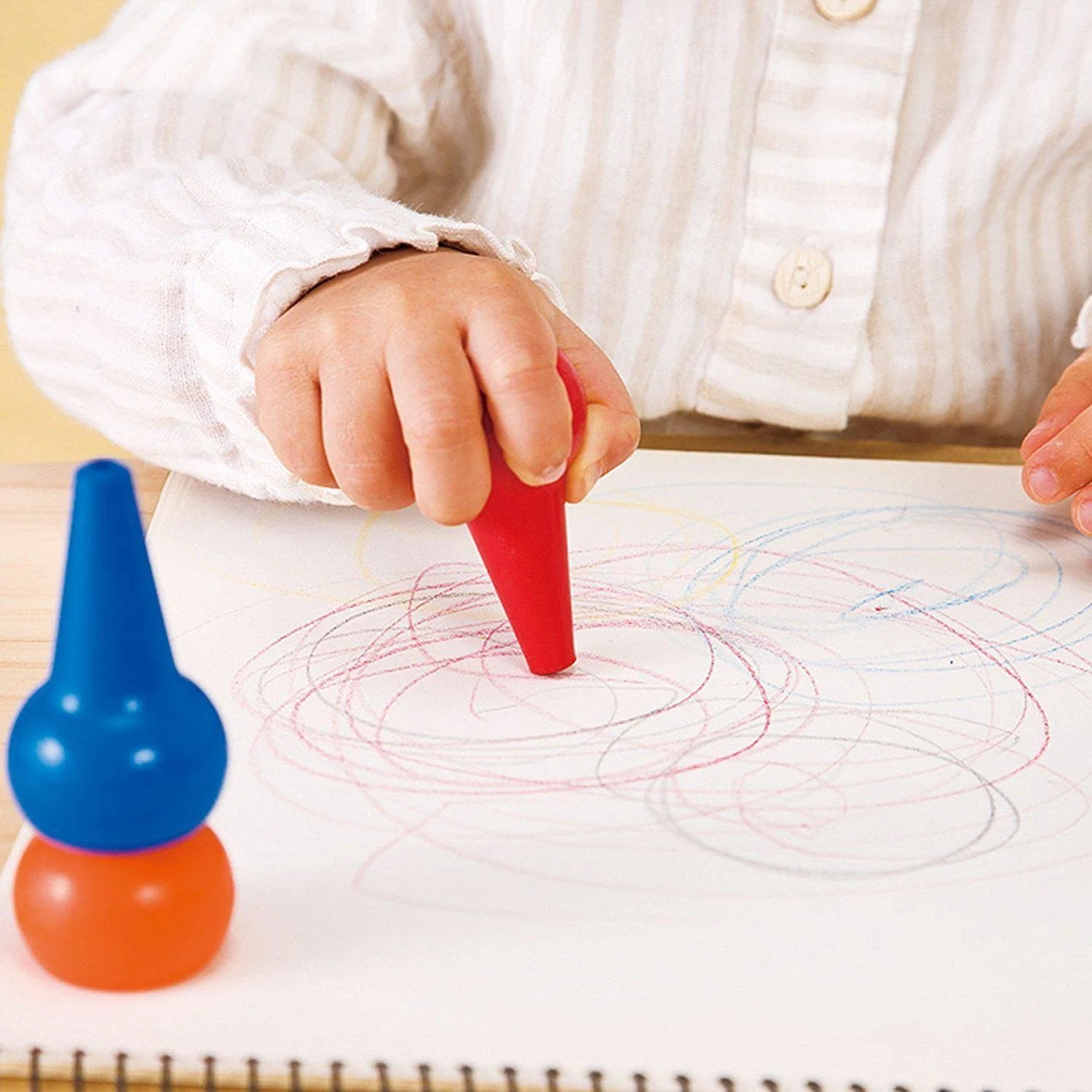 Rangs Japan Baby Color Safe Non-Toxic Washable Crayons 12 Colors - Image 6