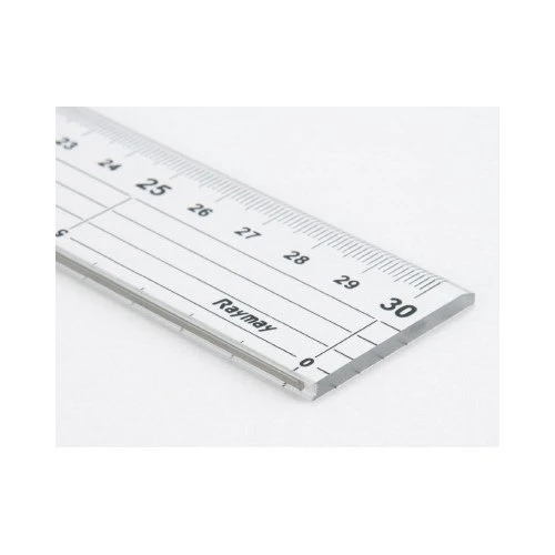 Raymay Metric Ruler With Stainless Steel Cutting Edge 50cm - Image 3