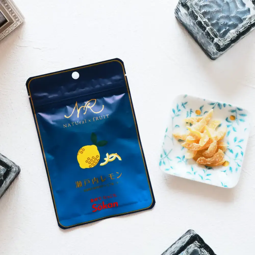 Sokan Dried Candied Setouchi Lemon Peel Additive-Free 18g (Pack of 6) - Image 3